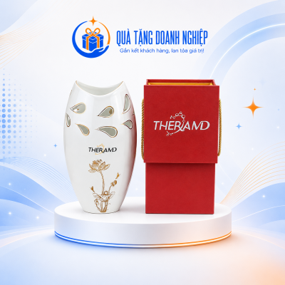 Bộ ấm chén bát tràng in logo 3