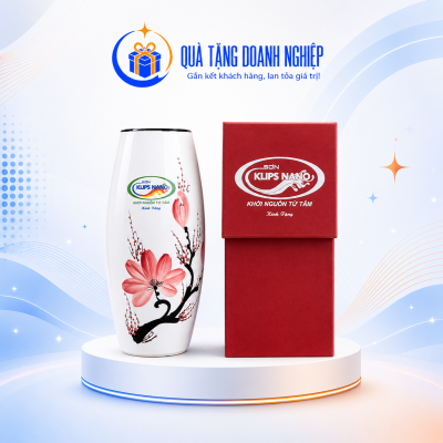 Bộ ấm chén bát tràng in logo 4