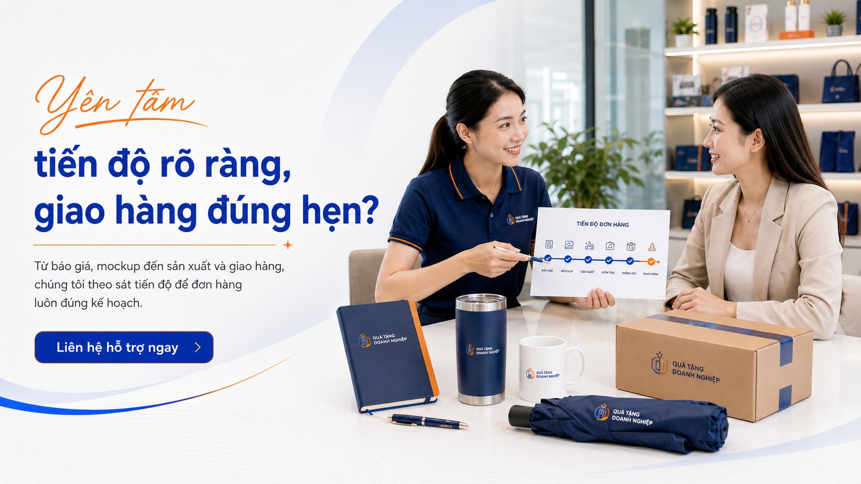 Duyệt mockup in logo quà tặng doanh nghiệp
