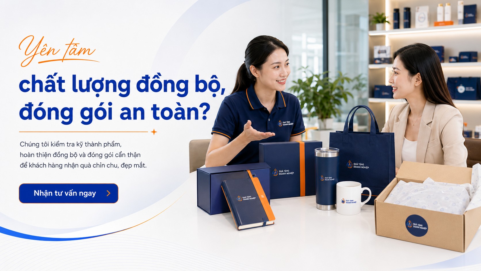 Sản xuất đóng gói giao hàng quà tặng doanh nghiệp
